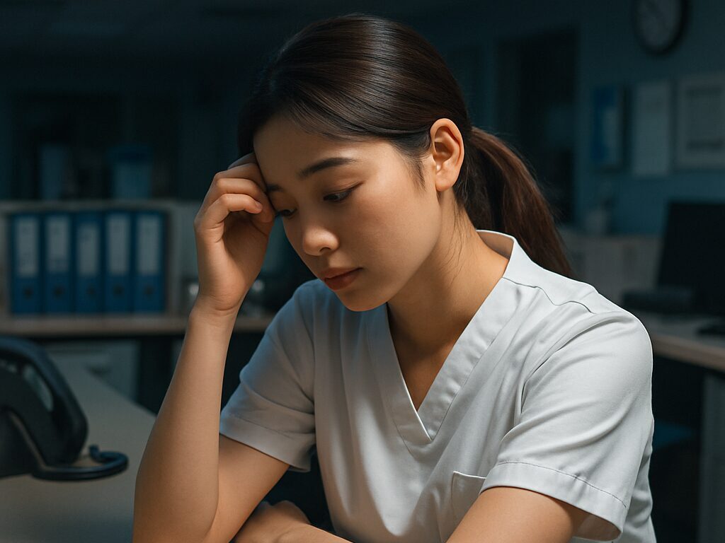 悩む看護師