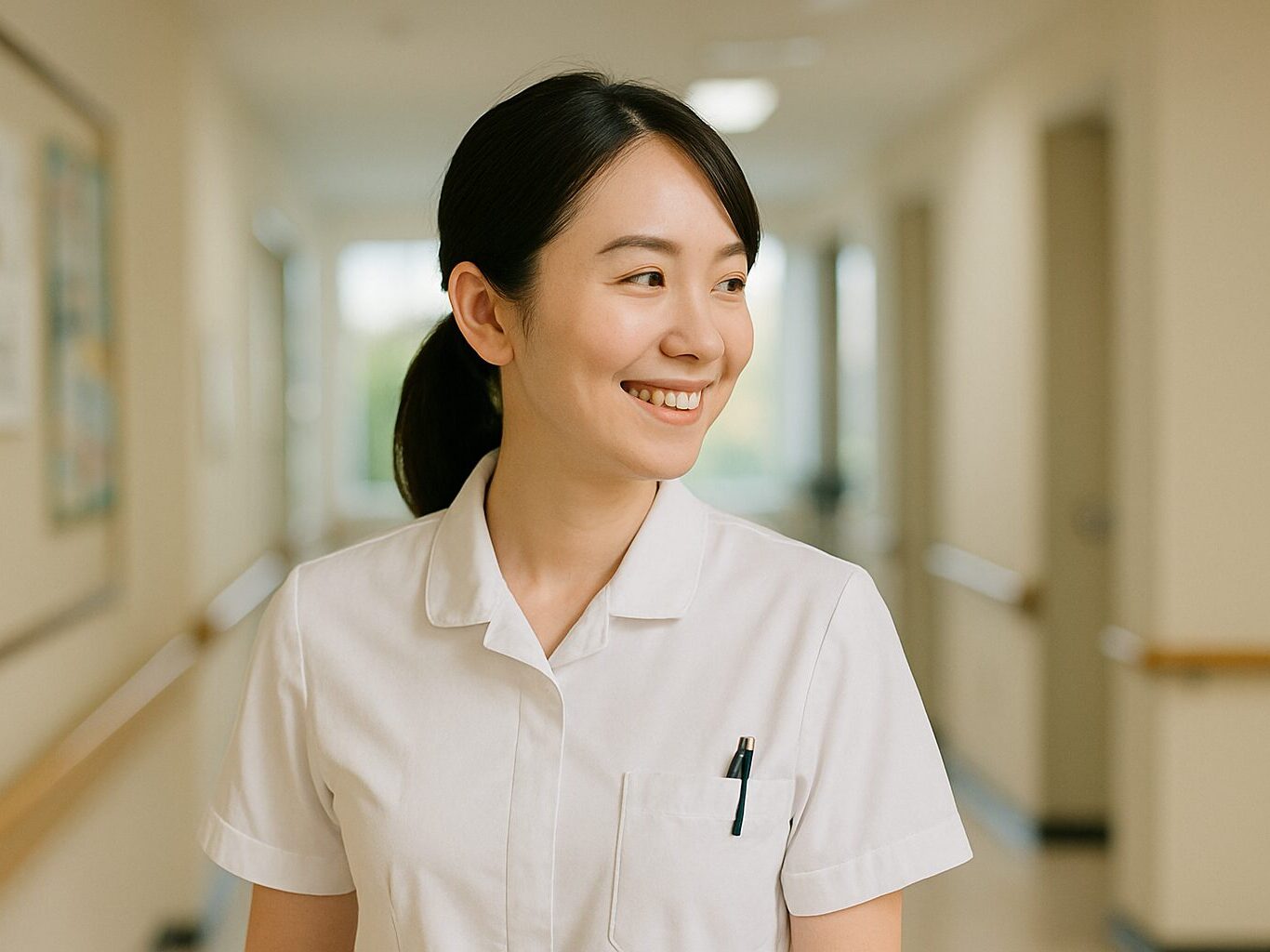 明るい看護師