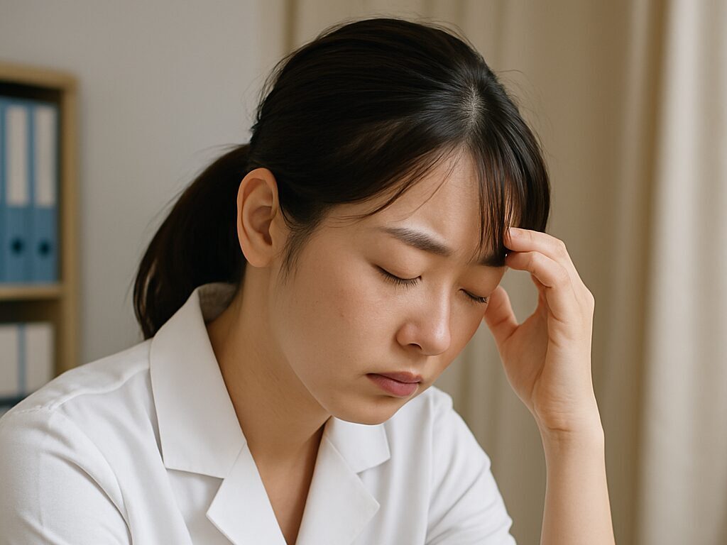 悩む看護師