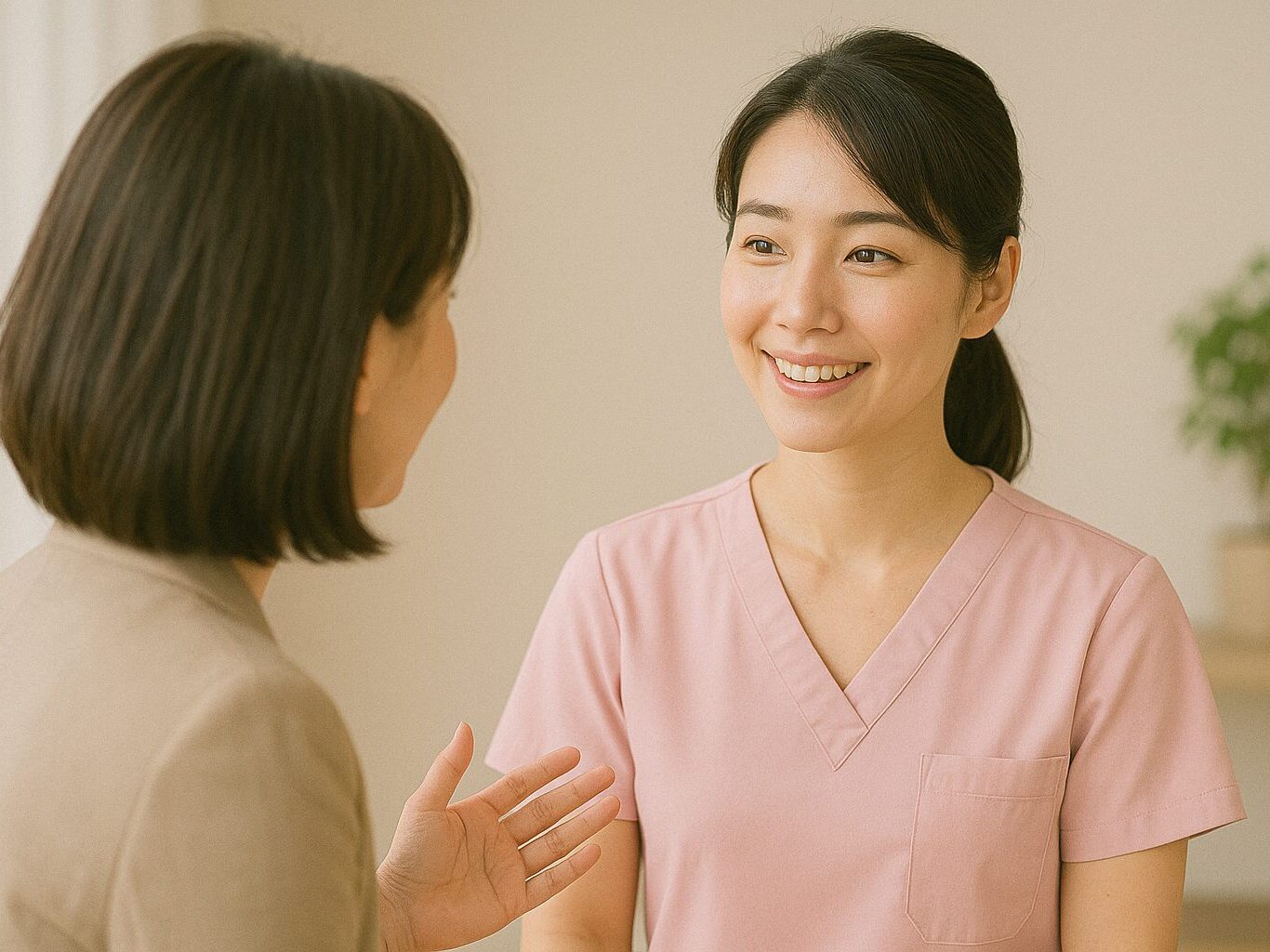 笑顔の看護師