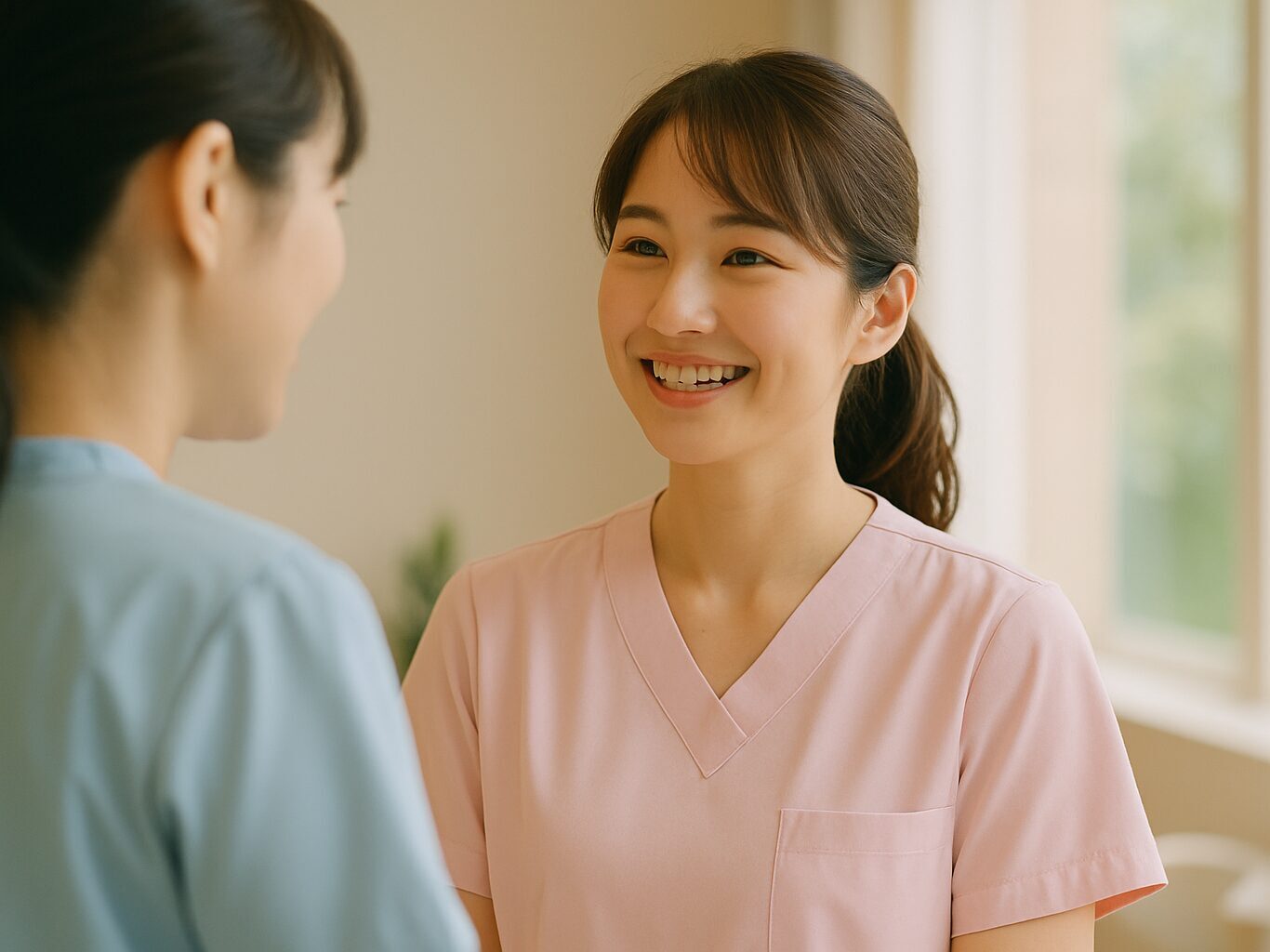 笑顔の看護師